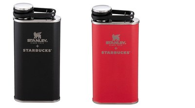 2019台灣星巴克 Starbucks STANLEY RED 耶誕 紅色/ BLK黑色不鏽鋼水壺 8oz /酒壺,