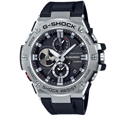 【CASIO G-SHOCK】(公司貨) GST-B100-1A 藍牙太陽能錶 讓模組更小、更薄，改善佩戴舒適度