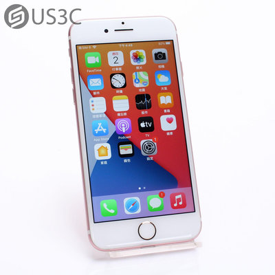 【US3C-台南店】【一元起標】台灣公司貨 Apple iPhone 7 128G 4.7吋 玫瑰金 Retina HD螢幕 鋁合金搭配全玻璃設計 二手手機