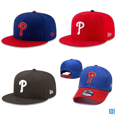 街頭集市【新款】MLB費城費城人棒球帽 男女通用 可調整平沿帽 彎簷帽 嘻哈帽 運動帽 時尚帽子 10款可選