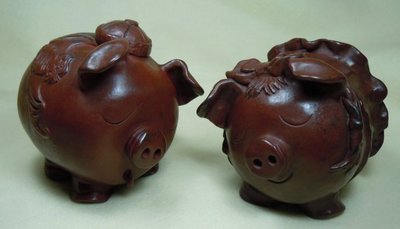 青銅製:福氣豬