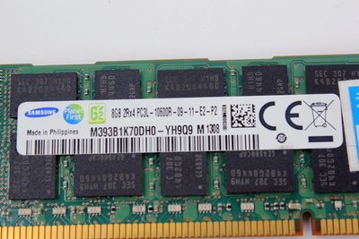 【開心驛站】二手SAMSUNG DDR3L 1333 ECC 8G M393B1K70DH0-YH9Q9伺服器記憶體