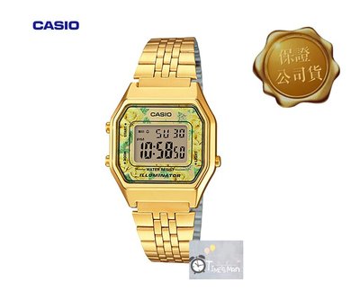 [時間達人] CASIO經典復古數字型電子錶金色復刻版潮流金錶方型數位電子錶 LA680WGA-9C