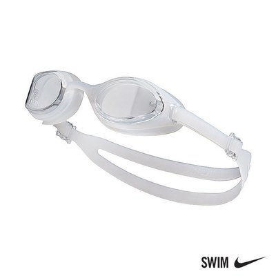NIKE Hyper Flow 成人訓練型泳鏡 抗UV 廣角鏡片 一體成形 NESSA182-000 透明 公司貨