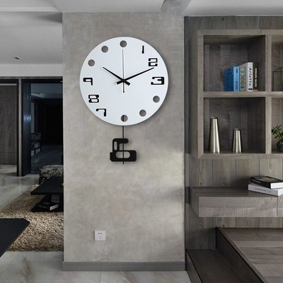 【熱賣精選】掛鐘客廳家用個性鐘表創意北歐鐘表擺鐘現代簡約大氣時尚藝術時鐘