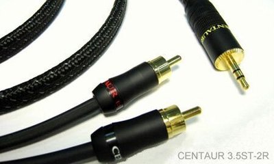 Centaur 3.5 to rca 音源 聲音訊號線 編織 無氧銅 鍍金