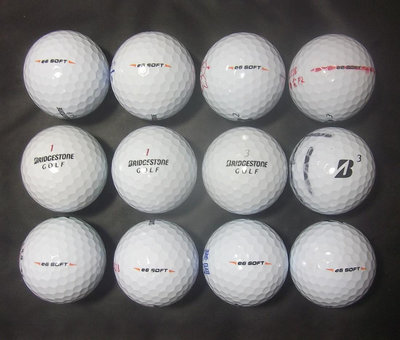 📣威全高爾夫📣~🔥🔥特級9~9.9999成新全部( Bridgestone E6 soft)三層球(37顆)(部分球無紀號logo)