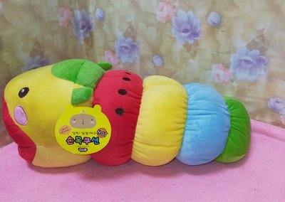 韓國品牌 毛毛蟲造型午睡枕 多功能枕 可愛毛毛蟲 玩偶 抱枕
