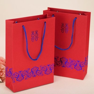 ╭☆晴天☆╮婚禮小物 大喜事包裝袋(棉花糖 手提袋 禮物盒 包裝盒 Tiffany經典藍 時尚喜糖盒)