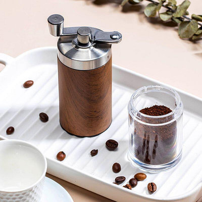歐烹手動咖啡豆研磨機 手磨咖啡機 咖啡機手搖式 家用小型手搖磨豆機~訂金