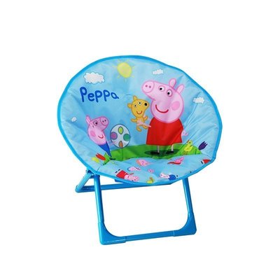 特賣- 板凳靠背懶人折疊椅子月亮椅沙發卡通寶寶女孩公主小豬椅