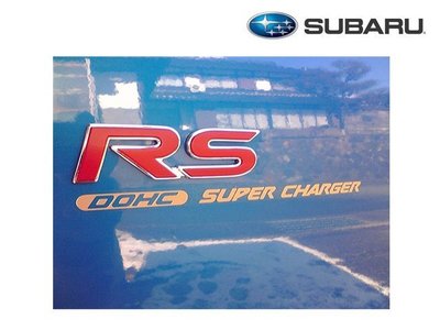 日本 Subaru RS 貼紙 全車系用