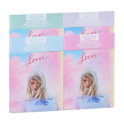 正版霉霉 泰勒斯威夫特 豪華版Taylor Swift Lover 4CD+海報+筆記(海外復刻版)