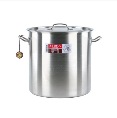 ZEBRA斑馬28公分不鏽鋼深型滷桶/湯鍋(28x28cm/17.2L)贈品：美樂家高效節能快煮鍋