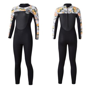 新款時尚女士超彈浮潛潛水服 游泳服潛水衣 3MM潛水防寒衣  美體纖細