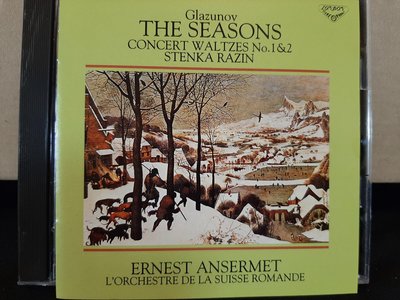 Ansermet,Glazunov-The Seasons,Waltzes.c,Stenka Razin,安賽美，葛拉祖諾-四季，華爾滋協奏曲，交響詩等，如新。