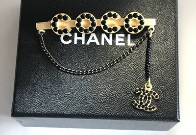 Chanel 附原廠盒 Vintage 稀有老香珍藏款 coco 胸針