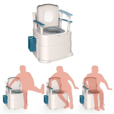 【熱賣精選】老人坐便器可移動馬桶孕婦家用室內便攜式廁所老年人專用成人便椅，