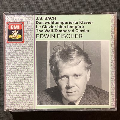 Bach巴哈-四十八首平均律全集 Edwin Fischer艾德溫費雪/鋼琴 西德半銀圈Sonopress版 3張CD