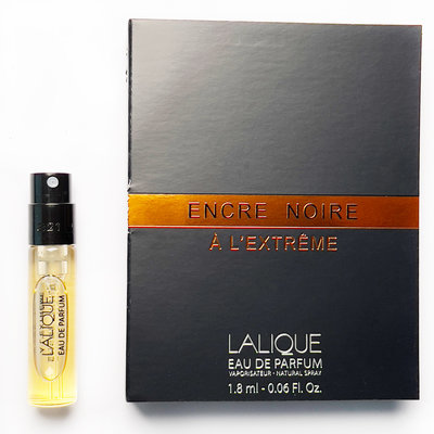 【Orz美妝】Lalique 萊儷 卓越 黑澤 男性淡香精 1.8ML 噴式 針管 試管 Noire A L'extre