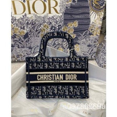 【日本二手】Dior 迪奧 S5475ZRIW 紅色藍色灰色 24 Book MINI Tote刺繡 購物袋 手提托特