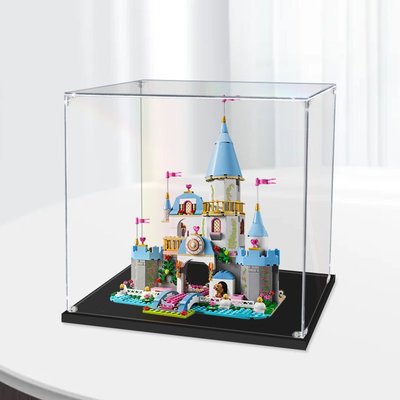 特價！LEGO灰姑娘的浪漫城堡41055亞克力展示盒積木模型收納透明防塵罩