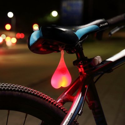 自行車尾燈前燈山地車夜騎蛋蛋燈安全個性警示燈騎行裝備配件