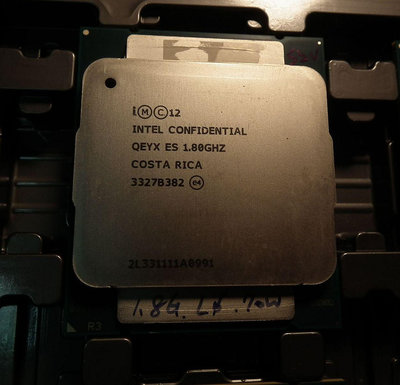 XEON CPU QEYX ES不顯 LGA2011-3 E5低電壓INTEL伺服器 8核心 16執行緒 X99 處理器