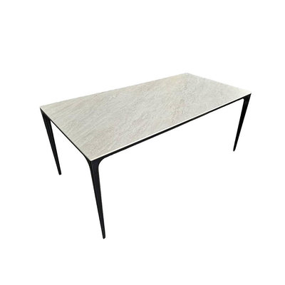 台中工廠 180x90cm 岩板 陶板 磁磚 餐桌  石紋桌面 餐桌 鋁合金桌腳