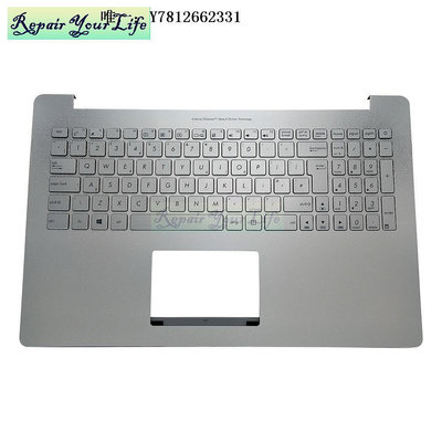 電腦零件ASUS華碩N501 N501VW/JW UX501V UX501VW G501V鍵盤銀色C殼背光UK筆電配件