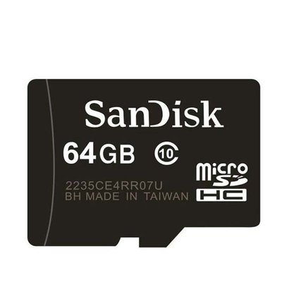 【終身保固】 SanDisk 64G 64GB micro SDHC (T-Flash) 防水 抗高溫 記憶卡 平行輸入