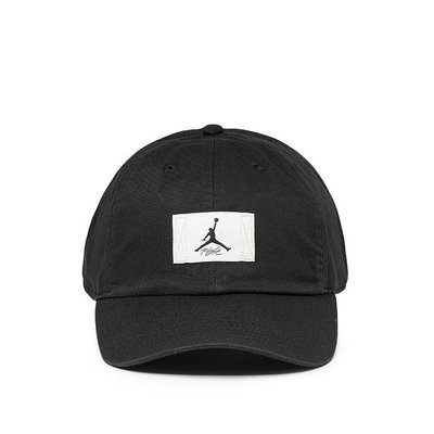 Jordan喬丹飛人LOGO帽子 黑色棒球帽 FD5181-010