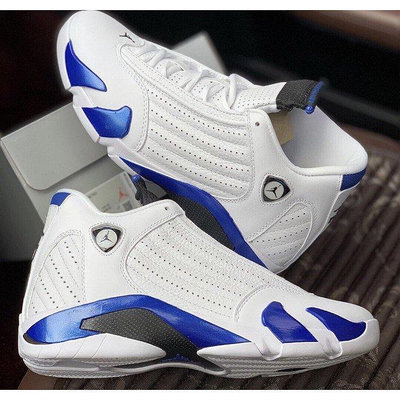 【流行潮品】Air Jordan 14 “Hyper Royal”白藍 厚底 籃球 增高  現貨 487471-104慢跑鞋