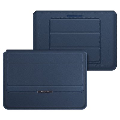 GMO Apple蘋果iPad Air 4代 5代10.9吋翻蓋折疊支架電腦包平板保護包筆電包收納包藍色