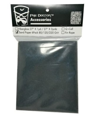 Phix Doctor Sand Paper 6 Pack 砂紙6片