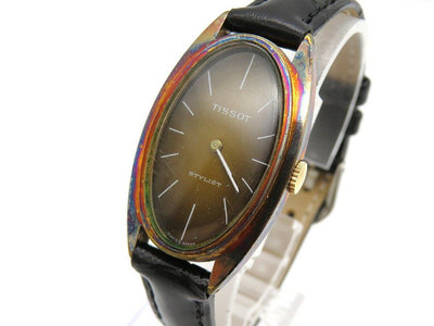 【一元起標】【精品廉售/手錶】瑞士名錶Tissot天梭錶Stylist手動上鍊機械女腕錶/少見錶款*高價靓款*防水*
