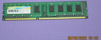 【寬版單面顆粒】SP 廣穎電通 Silicon Power DDR3-1333 2G 桌上型二手記憶體 (原廠終保)