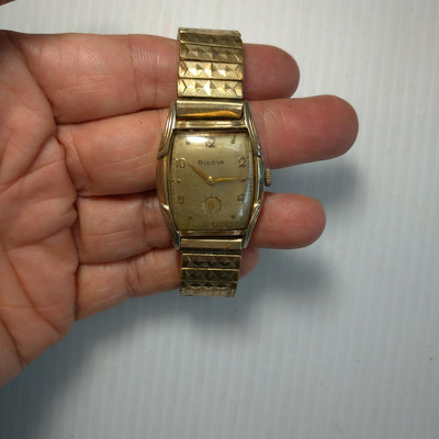 寶路華 bulova  機械錶 小三針 伸縮錶帶 1950年代