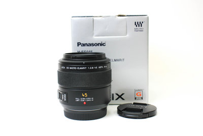 【高雄青蘋果3C】Panasonic 45mm F2.8 ASPH. MEGA O.I.S.微距鏡  LEICA 二手鏡頭 #82617