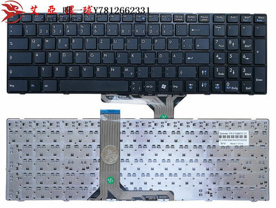 電腦零件適用MSI微星GE60 GP60 GP70 GX60 GX70 MS-16GA MS-16GH鍵盤GR FR筆電
