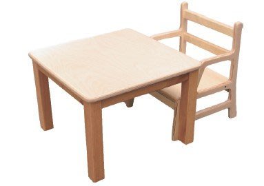 【IC樺木正方桌(小)】桌子、安親桌、課桌椅、幼稚園、托兒所