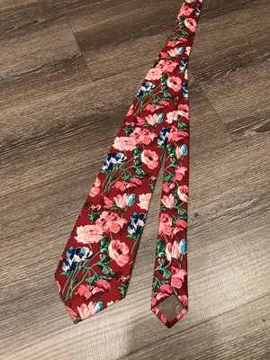 KENZO絲質緹花領帶3 義大利製 專櫃正品