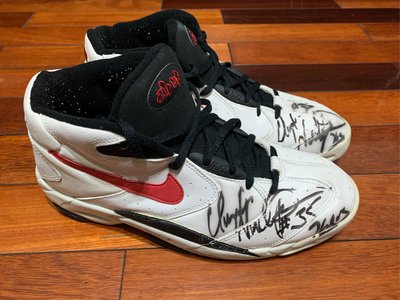 Clarence Weatherspoon 1994-95賽季實戰著用 Nike Air Up player sample 親筆簽名 76人