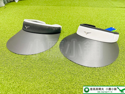 [小鷹小舖] Mizuno Golf E2MWB225 高爾夫女仕球帽 空心帽 100％聚酯纖維 帽圍55～59cm 尺寸可調節 白色/黑色 兩色