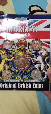 英國套幣，喬治六世1法新-1先令。滿百。18052