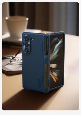 KINGCASE NILLKIN Galaxy Fold 5 Fold5 磨砂護盾 Fold 保護殼 筆套款 支架手機套