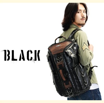 日本 DEVICE 3way 3用 真皮 後背包 單肩包 手提包 旅行包 多功能 多用途 咖啡 卡其 黑 棕 綠 代購