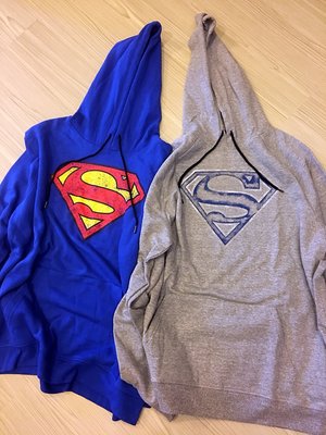 JFK KOHL’S 正義聯盟 超人 SUPERMAN 正品帽T 灰底/藍底兩款配色