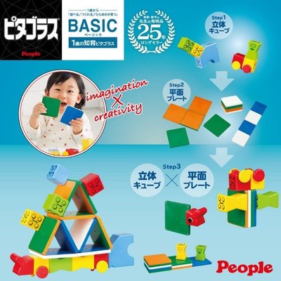 日本益智磁性積木Basic系列-1歳的積木組合
