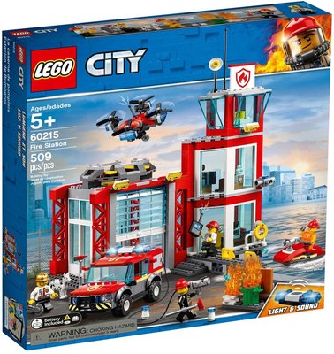 積木總動員 LEGO 樂高 60215 City系列 消防局 35*37.5*7cm 509pcs